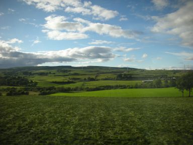 eroded topography formed at last glacial age